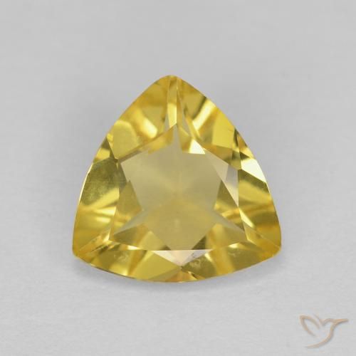 1.18ct Natural Amarillo medio Berilo, Trillón, VVS