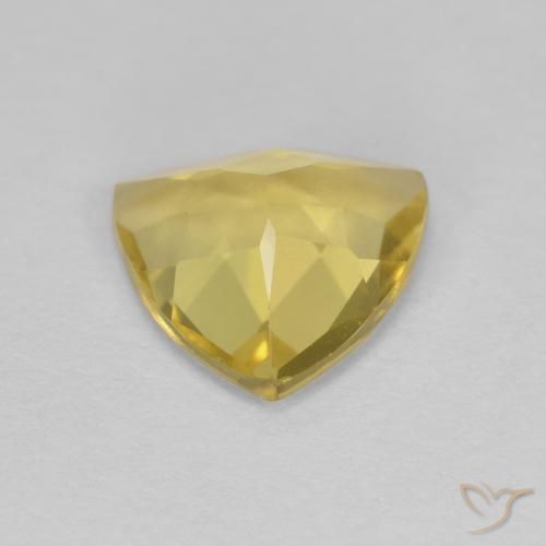 Berilo Amarillo medio natural de 1.18 ct, Trillón, VVS
