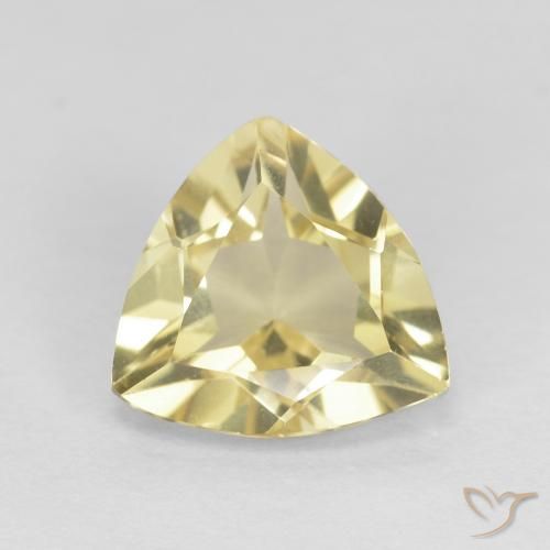 1.45ct Natural Amarillo dijón muy claro Berilo, Trillón, VVS