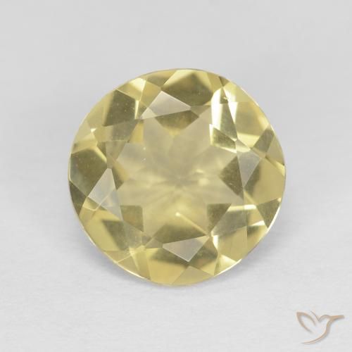 1.69ct Natural Amarillo dorado Berilo, Redondo, VVS-VS