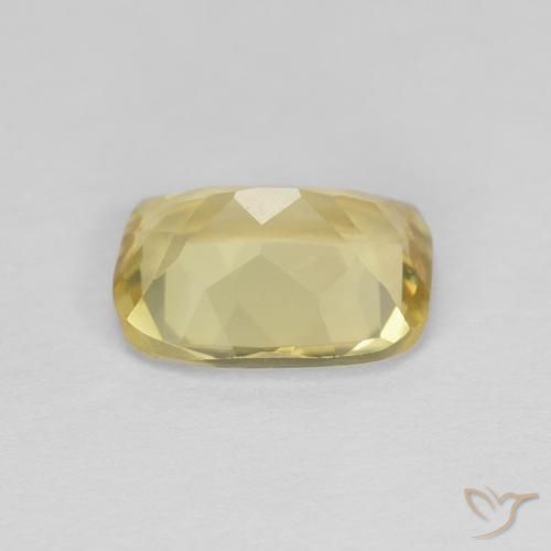 Berilo Amarillo terroso claro natural de 1.56 ct, Forma Cojín, VVS-VS