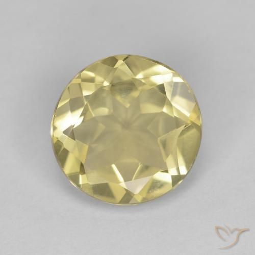 1.45ct Natural Amarillo dorado Berilo, Redondo, VVS-VS