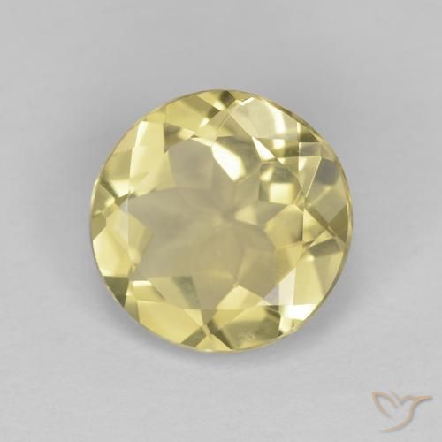 Berilo Amarillo dorado natural de 1.45 ct, Redondo, VVS-VS