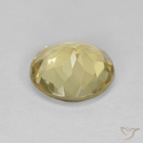 Berilo Amarillo dorado natural de 2.07 ct, Redondo, VVS-VS
