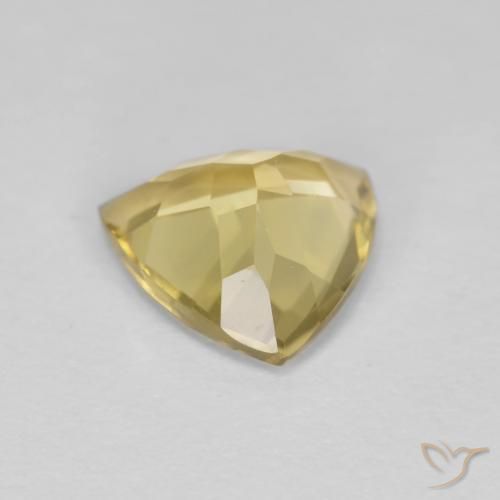 Berilo Amarillo pálido natural de 1.83 ct, Trillón, VVS