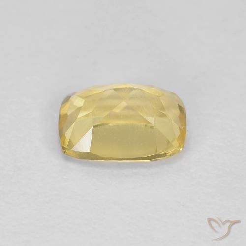 Berilo Amarillo terroso claro natural de 0.90 ct, Forma Cojín, VS