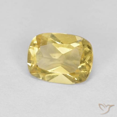 Berilo Amarillo pálido natural de 1.11 ct, Forma Cojín, VS