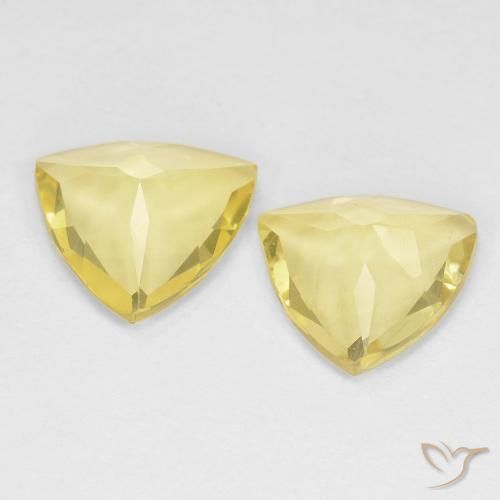 Gemas de Berilo Amarillo medio natural de 2.16 ct, Trillón, VVS