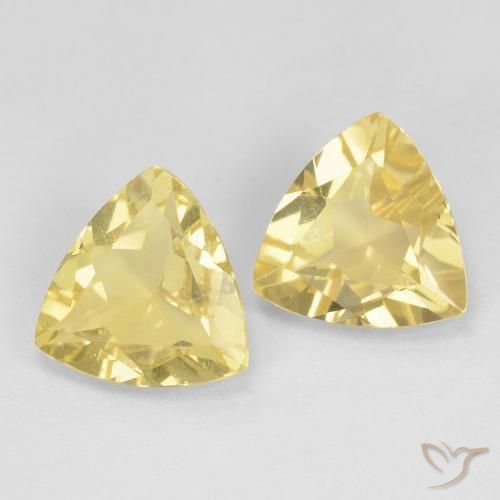 2.67ctw Natural Amarillo dijón Berilo, Trillón, VVS