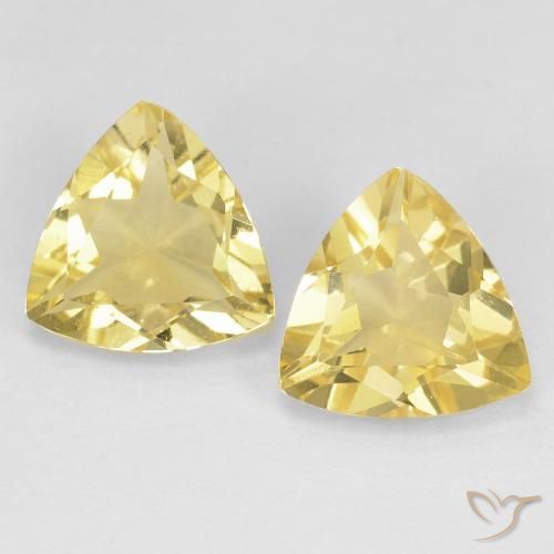 Gemas de Berilo Amarillo dijón natural de 2.67 ct, Trillón, VVS