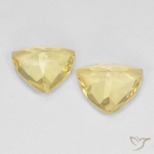 Gemas de Berilo Amarillo terroso natural de 2.31 ct, Trillón, VVS