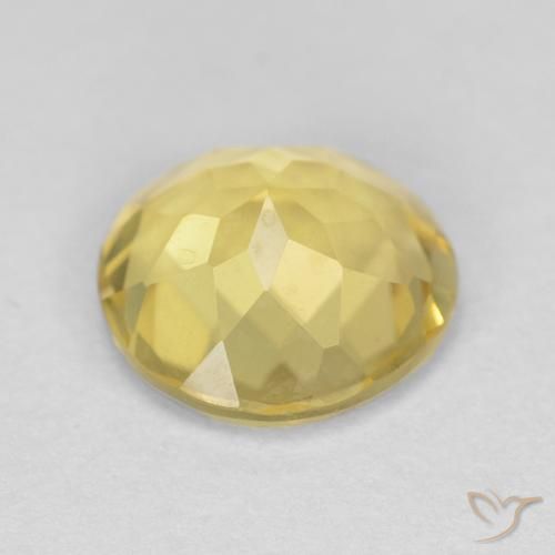 Berilo Amarillo abejorro natural de 1.52 ct, Redondo, VVS