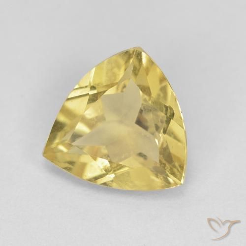 Berilo Amarillo cálido natural de 1.38 ct, Trillón, VVS