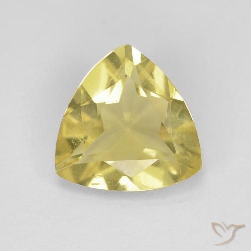 1.18ct Natural Amarillo terroso Berilo, Trillón, VVS