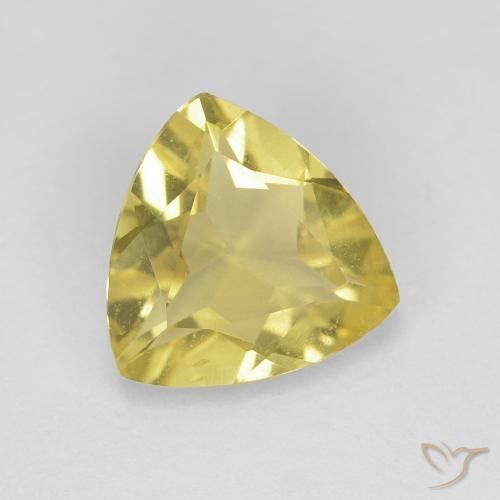 Berilo Amarillo terroso natural de 1.18 ct, Trillón, VVS