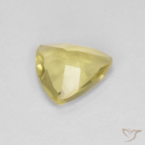 Berilo Amarillo medio natural de 0.91 ct, Trillón, VVS