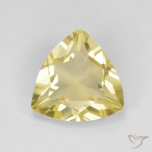1.51ct Natural Amarillo terroso Berilo, Trillón, VVS