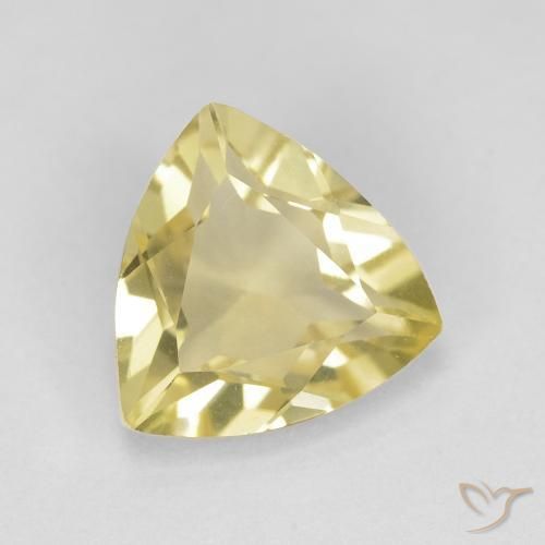 Berilo Amarillo terroso natural de 1.51 ct, Trillón, VVS