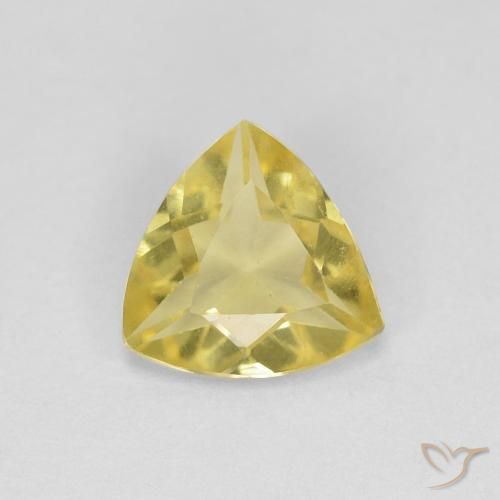 0.73ct Natural Amarillo medio Berilo, Trillón, VVS