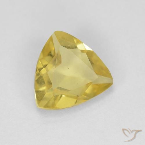 Berilo Amarillo claro natural de 1.01 ct, Trillón, VVS
