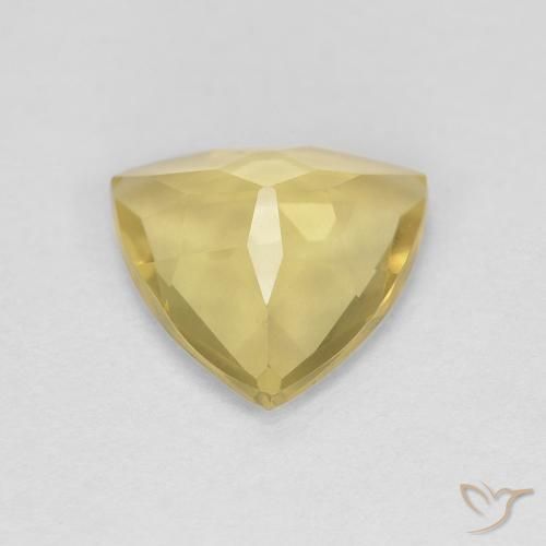 Berilo Amarillo vivo natural de 1.22 ct, Trillón, VVS