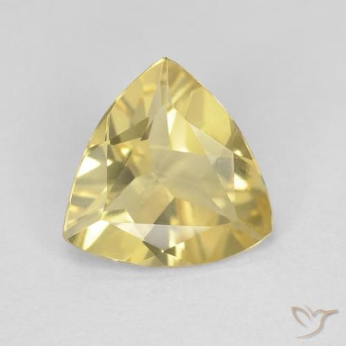 1.23ct Natural Amarillo claro Berilo, Trillón, VVS