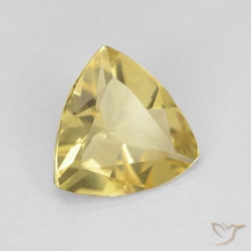 Berilo Amarillo claro natural de 1.23 ct, Trillón, VVS