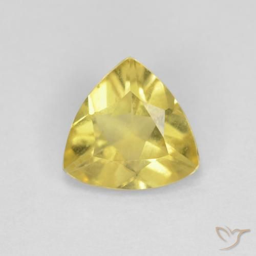 0.96ct Natural Amarillo medio Berilo, Trillón, VVS