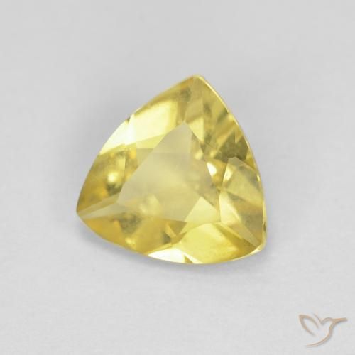 Berilo Amarillo medio natural de 0.96 ct, Trillón, VVS