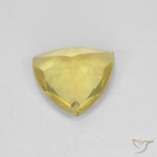 Berilo Amarillo medio natural de 0.96 ct, Trillón, VVS