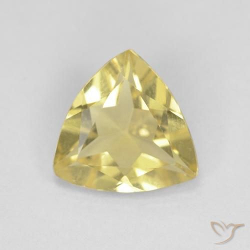 1.05ct Natural Amarillo medio Berilo, Trillón, VVS