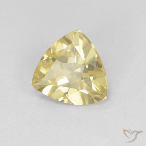 Berilo Amarillo-dorado claro natural de 1.03 ct, Trillón, VVS