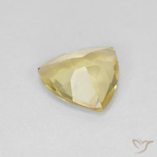 Berilo Amarillo-dorado claro natural de 1.03 ct, Trillón, VVS