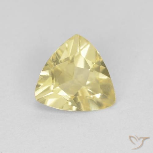 0.88ct Natural Medium Light-Yellow Berilo, Trillón, VVS
