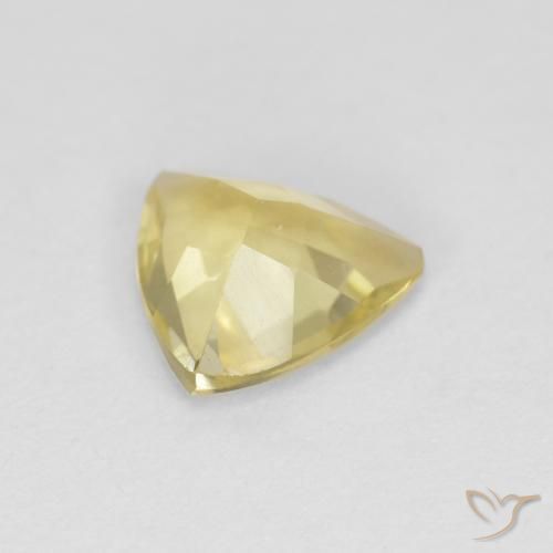Berilo Medium Light-Yellow natural de 0.88 ct, Trillón, VVS