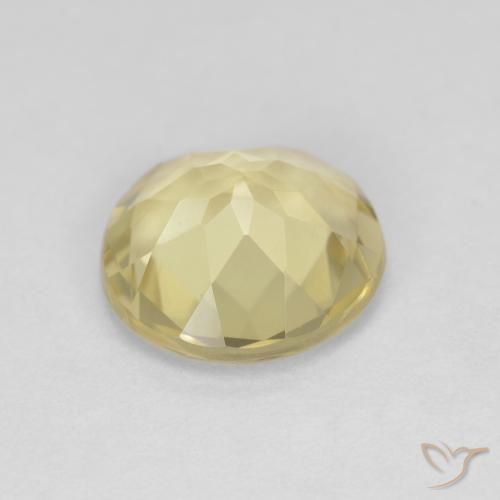 Berilo Amarillo laguna claro natural de 1.45 ct, Redondo, VVS