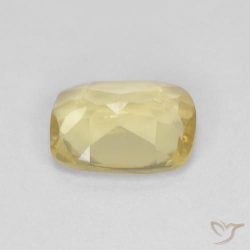 Berilo Dorado claro natural de 1.25 ct, Forma Cojín, VVS