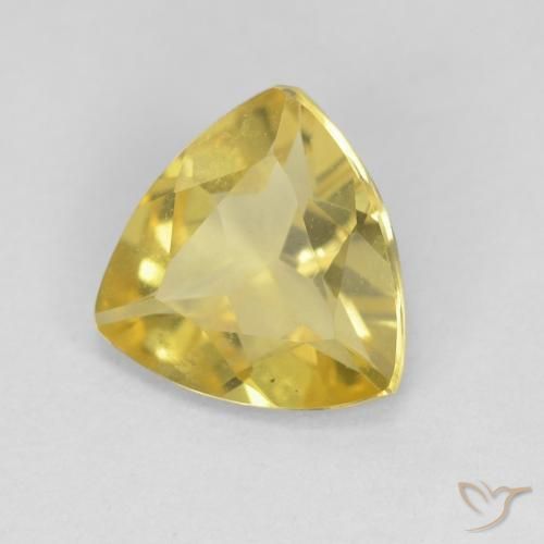 Berilo Dorado amarillento natural de 1.27 ct, Trillón, VVS