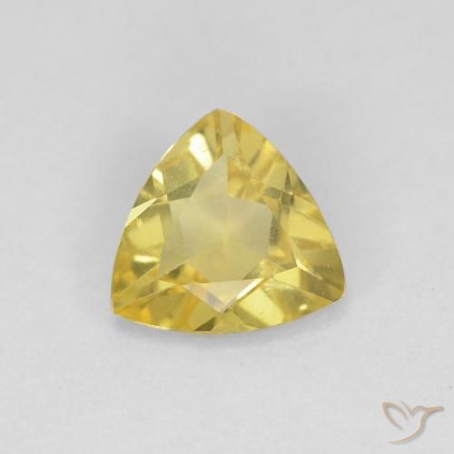 0.87ct Natural Amarillo medio Berilo, Trillón, VVS