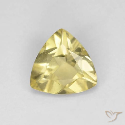 Berilo Amarillo laguna claro natural de 0.86 ct, Trillón, VVS