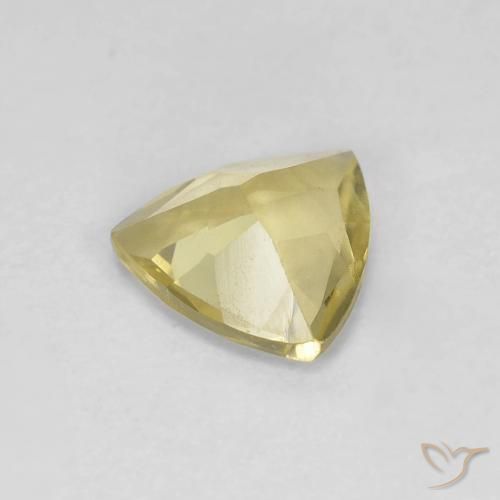 Berilo Amarillo laguna claro natural de 0.86 ct, Trillón, VVS