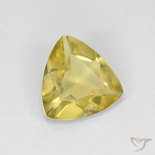 Berilo Medium Light-Yellow natural de 0.88 ct, Trillón, VVS