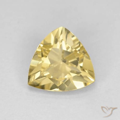 1.39ct Natural Dorado claro Berilo, Trillón, VVS