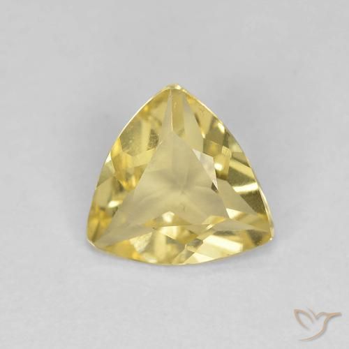 0.82ct Natural Dorado claro Berilo, Trillón, VVS