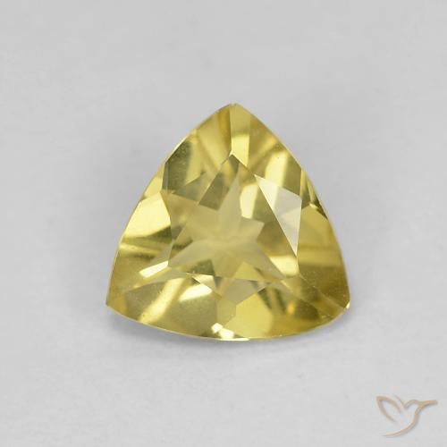 0.81ct Natural Amarillo-dorado claro Berilo, Trillón, VVS