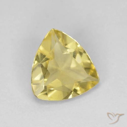Berilo Amarillo-dorado claro natural de 1.05 ct, Trillón, VVS