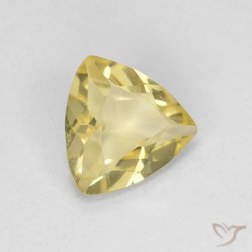 Berilo Amarillo toscana natural de 0.88 ct, Trillón, VVS
