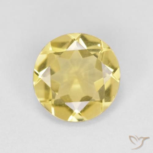 1.04ct Natural Amarillo toscana Berilo, Redondo, VVS
