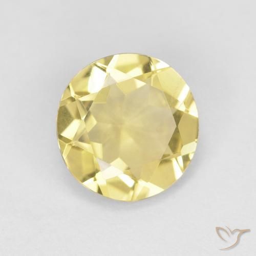 Berilo Amarillo toscana natural de 1.04 ct, Redondo, VVS
