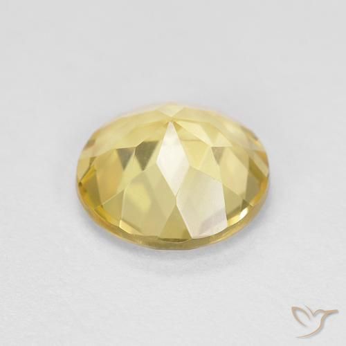 Berilo Amarillo toscana natural de 1.04 ct, Redondo, VVS